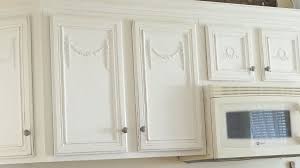 Adding Appliques To My Kitchen Cabinets Shabby Chic Kitchen Cabinets Shabby Chic Kitchen Cabinets Diy Refinishing Furniture Diy