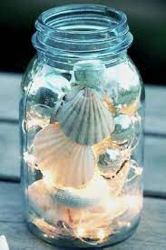 How To Decorate Your Room Without Buying Anything Decorating Tips Tricks Sea Shell Decor Vintage Diy Mason Jars