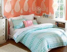 Peach And Blue Girls Room Girls Bedroom Teal Bedroom Themes Coral Bedroom