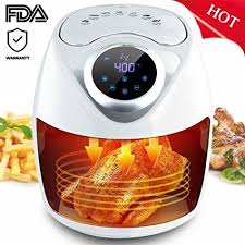Slc Air Fryer 1300w Electric Air Fryer 2 6l Oil Free Air Fryer With Digital Touch Screen Control 7 Cooking Presets Grilled Roast Electric Air Fryer Air Fryer