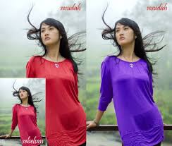 Memodifikasi seseorang dengan menginsert bagian tubuh seseorang yang paling sulit adalah menyamakan warna kulit pada foto seseorang tersebut, karena warna kulit seseorang tidaklah sama. Tutorial Photoshop Page 15