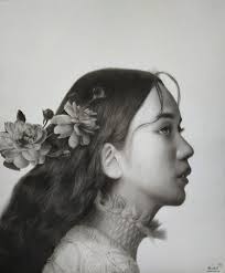 Commissioned charcoal portrait of a woman