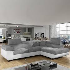 À la recherche des meilleures offres ? Canape Convertible Angle A Droite Gris Et Blanc Liam L 275 X P 202 X H 88 Cm Gris Achat Vente Canape Sofa Divan Soldes Sur Cdiscount Des Le 20 Janvier Cdiscount