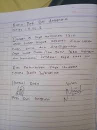 Contoh surat sakit tulis tangan. Masuk Sekolah Contoh Surat Izin Sakit Tulisan Tangan Nusagates
