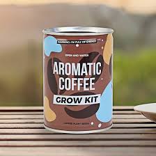 Oils and extracts produced from roasted coffee beans lead to a truer aromatic coffee experience. that is closer in aroma to freshly brewed coffee Grow Tin Aromatic Coffee From Gift Republic