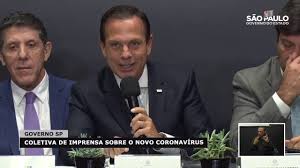 Doria disse que só vai congelar as passagens de ônibus, as tarifas. Coletiva De Imprensa Sobre O Novo Coronavirus Covid 19 Youtube