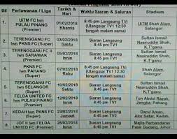 Posts about siaran langsung written by ampets blog. Kaki Bola Jadual Siaran Langsung Liga Perdana Liga Facebook