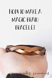 Bracelet making,leather bracelet for men,leather bracelet tutorial for beginners,braided leather bracelet tutorial. How To Make A Magic Braid Leather Bracelet Amber Simmons