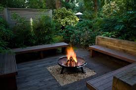 Firepit Patio Deck Designs Backyard Seating Cozy Backyard