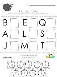 Tracing and handwriting lowercase letters m to z. Cut And Paste Letter Matching Worksheet All Kids Network