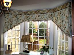 Or, conceal a too large space between the top of the window and the crown moulding. Bay Window With A Box Pleated Valance Ronica S Custom Creations