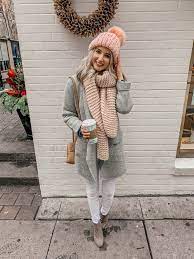 20 Winter Outfits To Give You Inspiration Prada Pearls Casual Winter Outfits Scarf Outfit Winter Winter Coat Outfits
