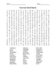 Whether it's hunting for words, solving anagrams, or playing scrabble, there are tons of great word games. Summer Word Search And Activities By Teacher Chip S School Store