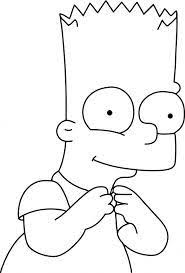 Bart Simpson Para Colorear