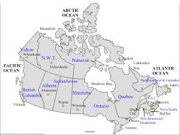 Kanadischer dollar (cad, code 124). Karte Von Kanada Mit Der Hauptstadt Stadte Karte Von Kanada Und Capital Cities Nord Amerika Amerika