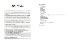 It's like the trivia that plays before the movie starts at the theater, but waaaaaaay longer. 8 Best 80s Movie Trivia Printable Printablee Com