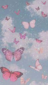 1000x1500 cute butterfly wallpaper for iphone aesthetic>. Cute Aesthetic Pink Butterfly Wallpapers Wallpaper Cave