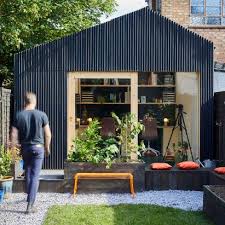Richard John Andrews Builds Garden Shed As His Own Architecture Studio Modern Shed Shed Design Backyard Office