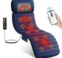 Vibrating Full Body Back Massager with Detachable Shiatsu Neck Massage  Pillow, Massager Mat with APP