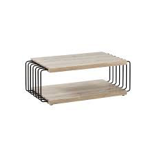West elm herringbone mirrored coffee table. Coffee Table Oak Steel Black