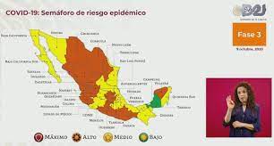 Por Covid 19 17 Entidades En Semaforo Naranja 14 En Amarillo Capital 21 Noticias