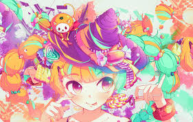 Can you identify these foods? Wallpaper Language White Eyes Flight Yellow Red Eyes Smile Lilac Hair Heart Dark Ball Light Hat Anime Images For Desktop Section Art Download