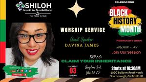 Claim Your Inheritance |Davina James| Shiloh Adventist Church, Toronto  |02/03/2024