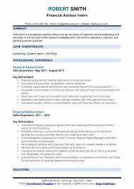 Financial advisors can help individuals and companies reach their financial goals sooner by providing their clients with strategies and ways to create more wealth, reduce costs, or eliminate debts. Financial Advisor Intern Resume Samples Qwikresume