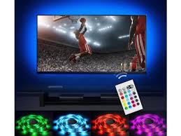 Corn Electronics Bias Lighting Led Tv 32 60 Backlight Strip Emotionlite Usb Powered Multi Color Changed Rgb Tape For Flat Screen Hdtv Lcd 24keys Remote Controller Newegg Com