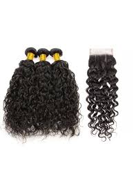 Top selling handtide 4x4 swiss lace closure with bundles, buy now pay later. Brazilian Water Wave 10a Bundles Closure Branded Hair Extensions