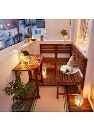 Large Tung Balcony Lounge Set Of 4 Decoration Terrace 4s Balcony Decor Balcony De Balkon Lounge Balkon Dekor Wohnung Balkon Dekoration