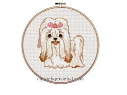 The corner start afghan tutorial. Pdf Shih Tzu Puppy Cross Stitch Counted Chart Pattern Instant Download No 208 C2c Crochet Graph