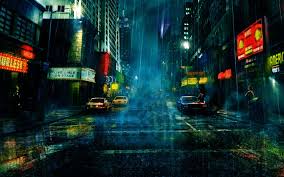 Street And Rain Wallpaper 1680x1050 Rain Wallpapers City Wallpaper Rainy City