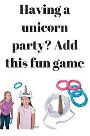 Here Is A Fun Unicorn Ring Toss Game For A Unicorn Party Any Little Girl Would Love To Have This Unicorn Game Party Games Birthday Party Games Ring Toss Game