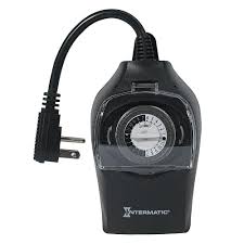 Intermatic 15 Amp 24 Hour Outdoor Plug In Timer Black Hb31k The Home Depot