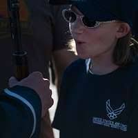 Lance Cpl. Cameron D. Barr motions for a hostile role