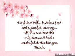 Thanking a doctor after surgery thank you letter to surgeon. Thank You Messages For Doctors Quotes And Notes Wishesmessages Com