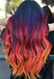 Those with cool skin have veins that appear more blue or purple, and then their skin tends to show a lot of pink tones if they are fair, while as it gets darker it'll appear very slightly tinged with purple or blue. Evilhair Color Inspo This Red To Orange Color Melt Is Facebook