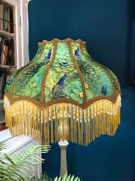 See more ideas about victorian lampshades, lampshades, victorian lamps. Victorian Lampshade Floor Lampshade Peacock Fabric Butterflies Downton Abbey Shade Fringe Beaded Handmade 22 Victorian Lampshades Antique Lamp Shades Peacock Lampshade