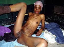 Thin black granny pussy -