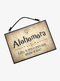 Whether you're a trueblood or a muggle, you have to hand it to j.k. Harry Potter Alohomora Reversible Door Sign Harry Potter Harry Potter Magic Door Signs