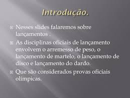 Significado de lançamento no dicionário priberam, dicionário online de português contemporâneo. Ppt Regras De Lancamento E Arremesso De Disco Dardo Peso E Martelo Powerpoint Presentation Id 1823023