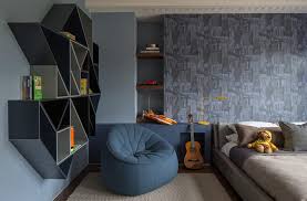 White and light blue stripes make a sophisticated and the most important aspect of a kids' room is the theme that you choose for it. Space Saving Decor Ideas For Children S Bedrooms Rwd