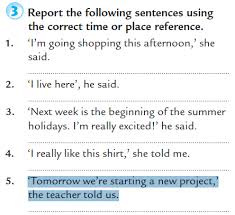 All direct and indirect speech exercises free and with help function, teaching materials change of place and time words. Change Of Pronouns In Reported Speech English Language Learners Stack Exchange