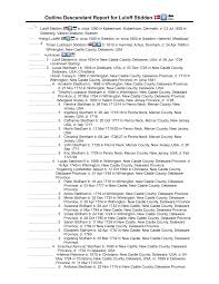 Outline Descendant Report