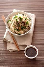 Riz Thai Au Poulet Marine Et Shiitake A La Vapeur Gourmandiseries Blog De Recettes De Cuisine Simples Et Gour Recettes De Cuisine Poulet Marine Recette Riz