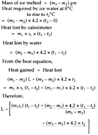 If you want to cool down the sample, insert the subtracted energy as a negative value. What Observation You Will Record And How Will You Determine The Specific Latent Heat Of Fusion Of Ice Sarthaks Econnect Largest Online Education Community