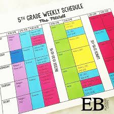 Organizing My Weekly Schedule Eb Academics Class Schedule Template Class Schedule Schedule Template