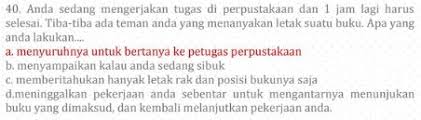 Jul 17, 2021 · contoh tes soal pppk kompetensi manajerial lengkap beserta pembahasan tahun 2021. Contoh Soal Pppk 2021 Kemampuan Manajerial Sosio Kultural Dan Jawabannya