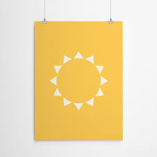 Download the perfect yellow sun pictures. Art Print Wall Art Yellow Sun Lyman Creative Co Poster Americanflat